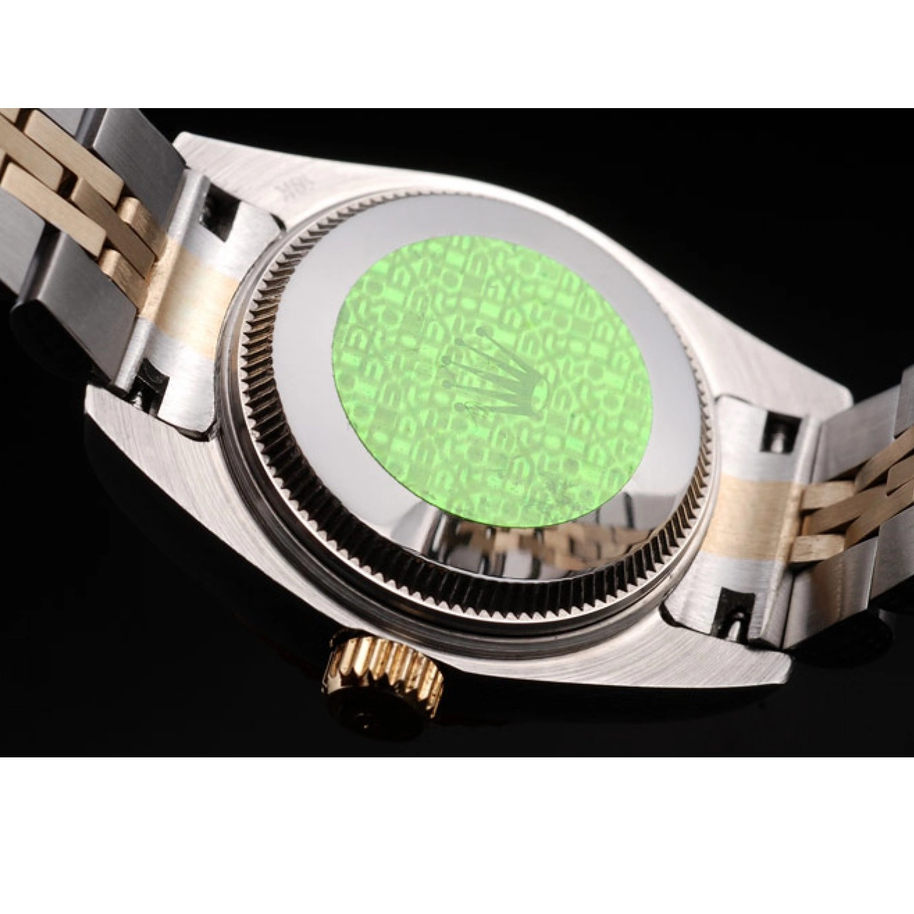 Aaa replica watch Datejust Tone Two Yellow Gold Stainless 98078 Rolex Plated Steel 0724